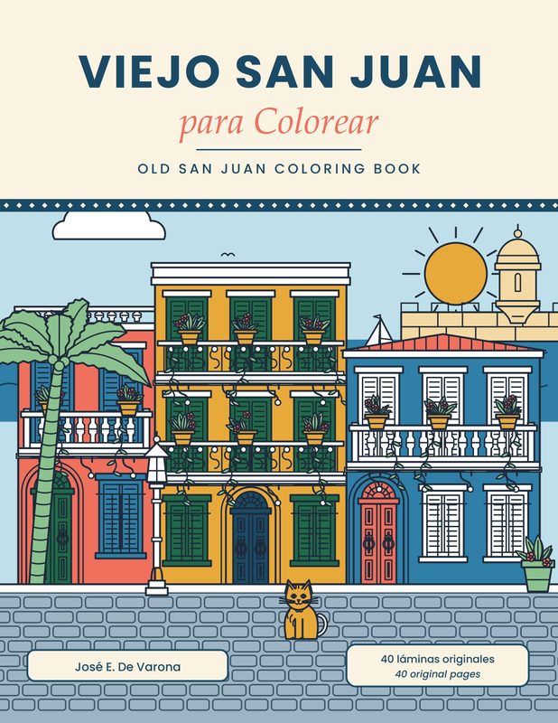 Viejo San Juan para Colorear