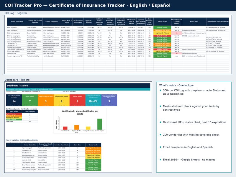 COI Tracker Pro